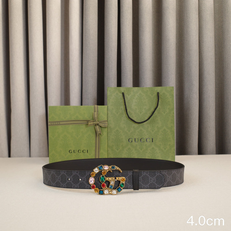 Gucci - 4.0cm G Colored gemstone ZSB4017g