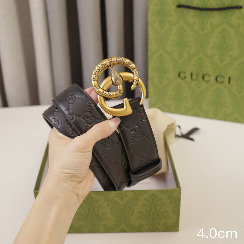 Gucci -   4.0cm G Classic - Slant side  G  4022g