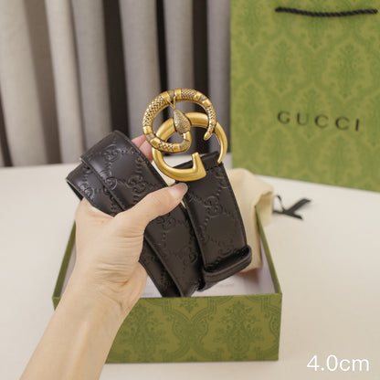 Gucci -   4.0cm G Classic - Slant side  G  4022g