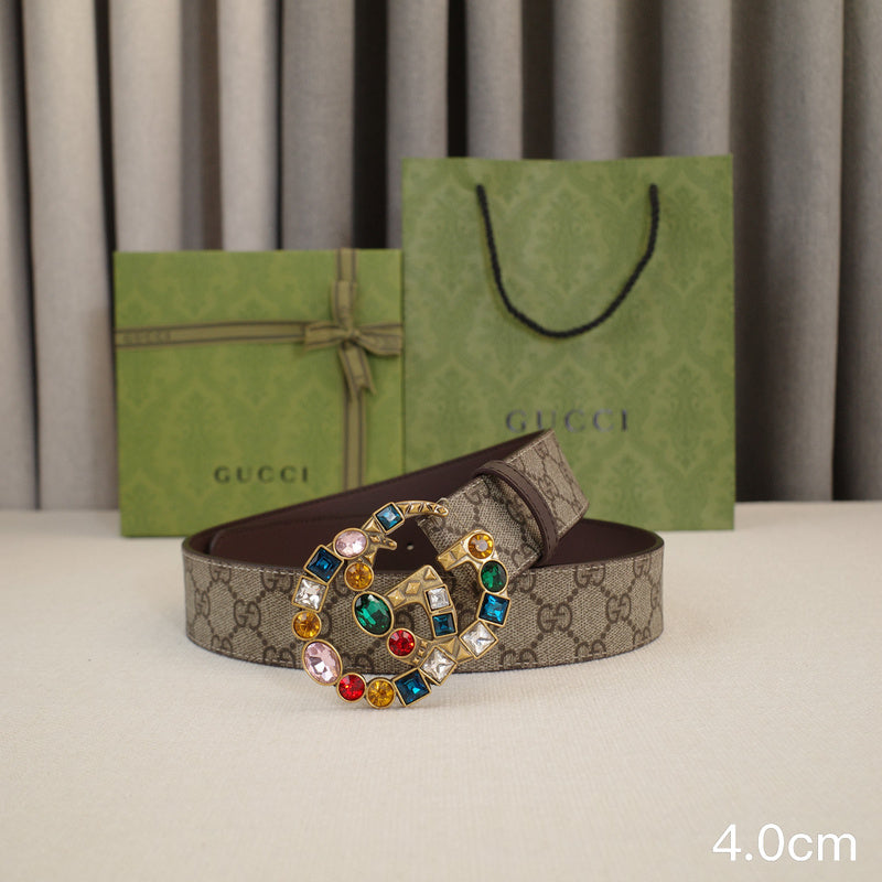 Gucci - 4.0cm G Colored gemstone ZSB4017g
