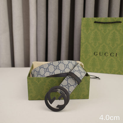 Gucci - 4.0cm Big cake - Supreme canvasDumb black  4023g