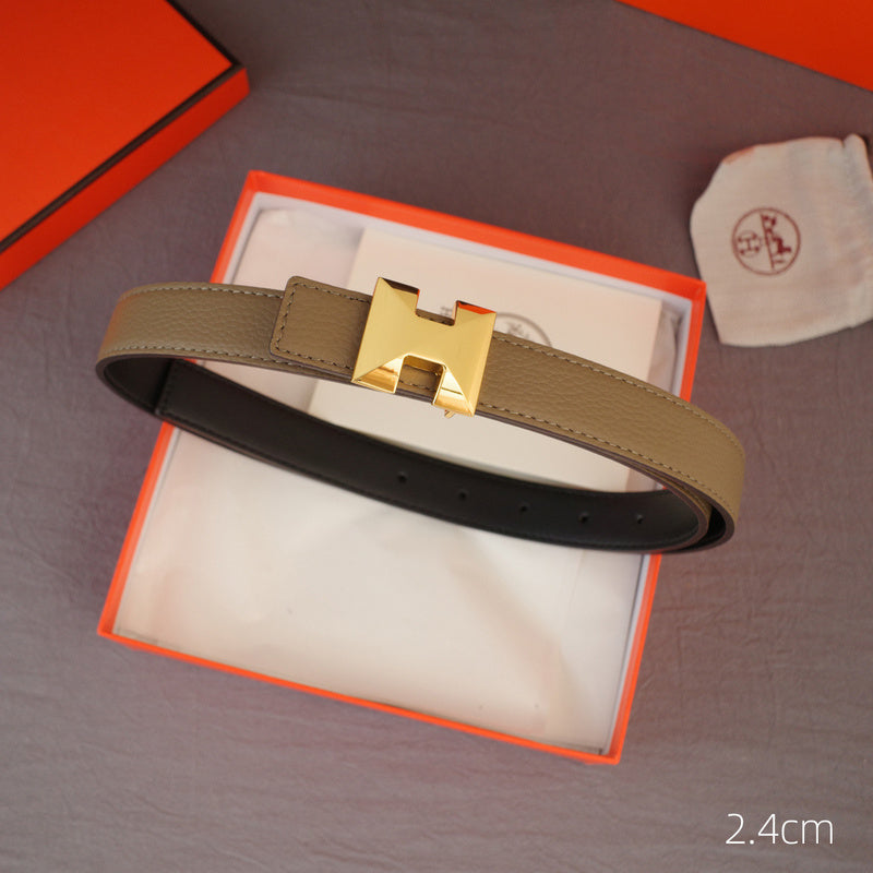 Hermes - 2.4cmH -    Anise grain pattern