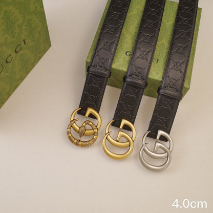 Gucci -   4.0cm G Classic - Slant side  G  4022g