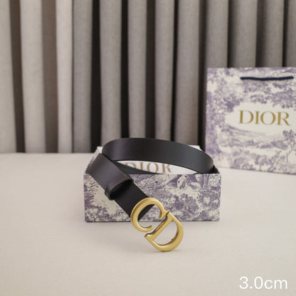 Dior-2.0cm saddle CD button  3001cd / 2001cd