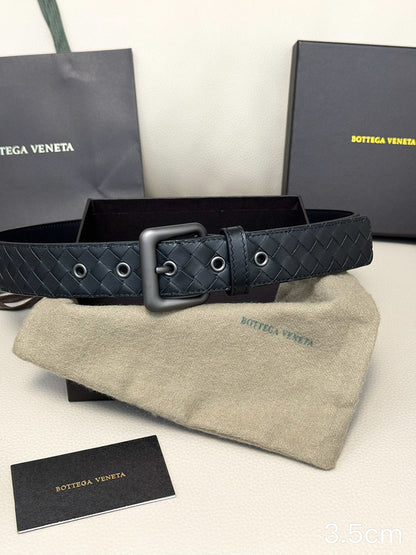 Bottega Veneta - 3.5cm classic pin buckle  Intrecciato woven  3501bv