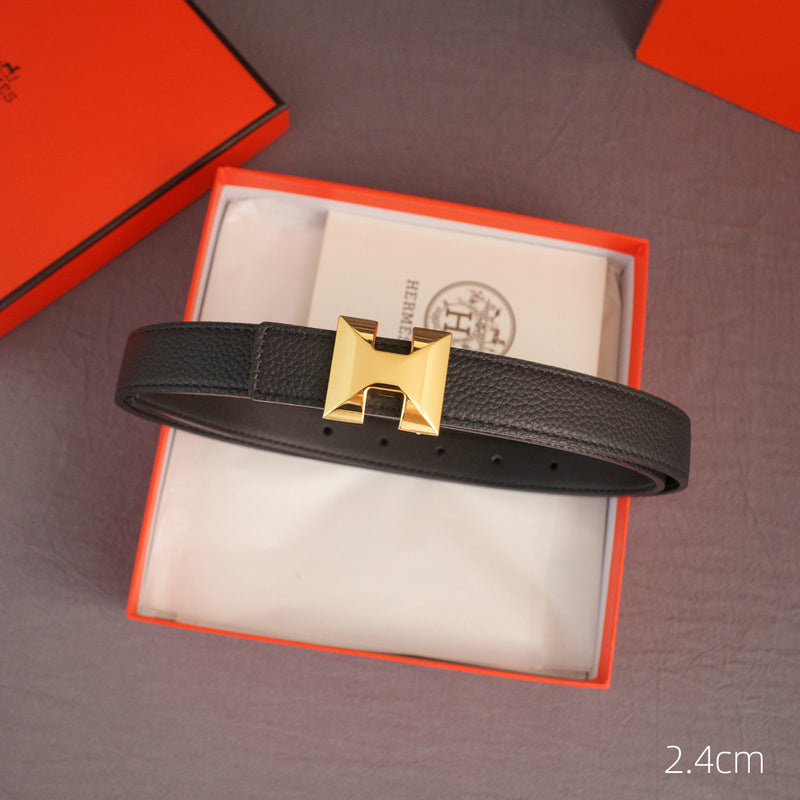 Hermes - 2.4cmH -    Anise grain pattern