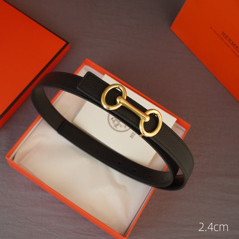 Hermes - 2.4cmH -   Bone  Anise grain pattern