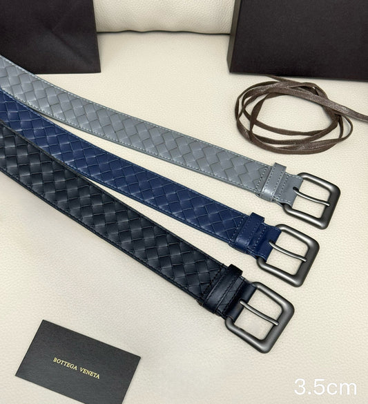 Bottega Veneta - 3.5cm classic pin buckle  Intrecciato woven  3501bv