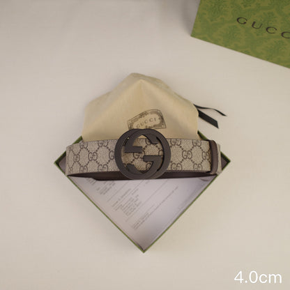 Gucci - 4.0cm Big cake - Supreme canvasDumb black  4023g