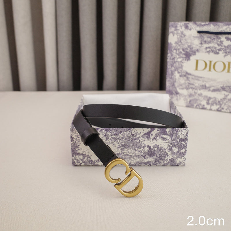 Dior-2.0cm saddle CD button  3001cd / 2001cd