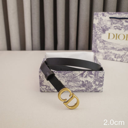 Dior-2.0cm saddle CD button  3001cd / 2001cd
