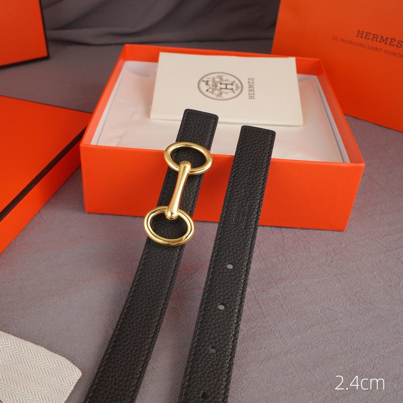 Hermes - 2.4cmH -   Bone  Anise grain pattern
