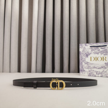 Dior-2.0cm saddle CD button  3001cd / 2001cd