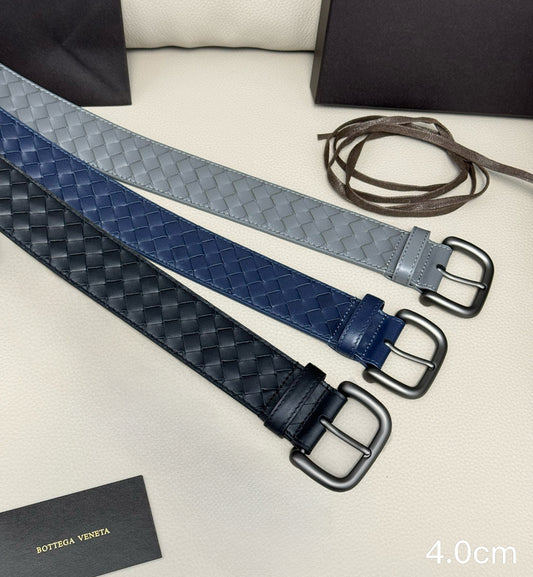 Bottega Veneta - 4.0cm classic pin buckle  Intrecciato woven  4002bv