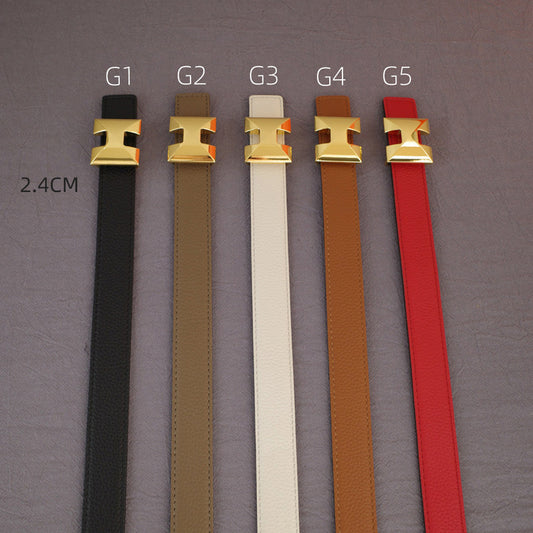 Hermes - 2.4cmH -    Anise grain pattern