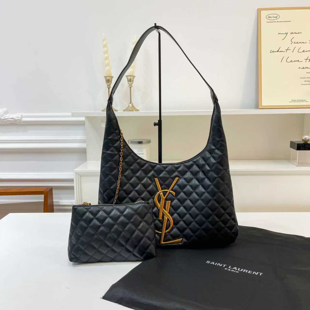 ysl 1086#88 black women bag